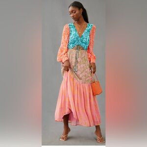 Farm Rio Cutout Maxi Dress